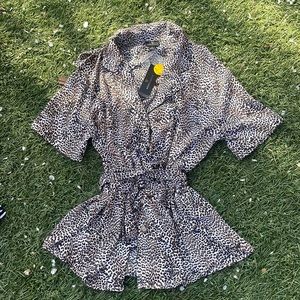 Cheetah/leopard print top